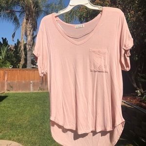 Black and pink pocket t-shirts